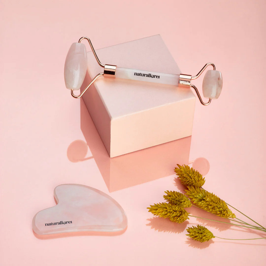 NK Glow Set: Face Roller + Gua Sha
