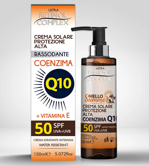 Protector Solar con Coenzima Q10 + SPF 50 | RETINOL COMPLEX