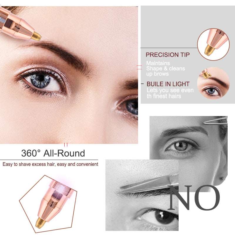 Depiladora facial 2 en 1 Efecto purpurina