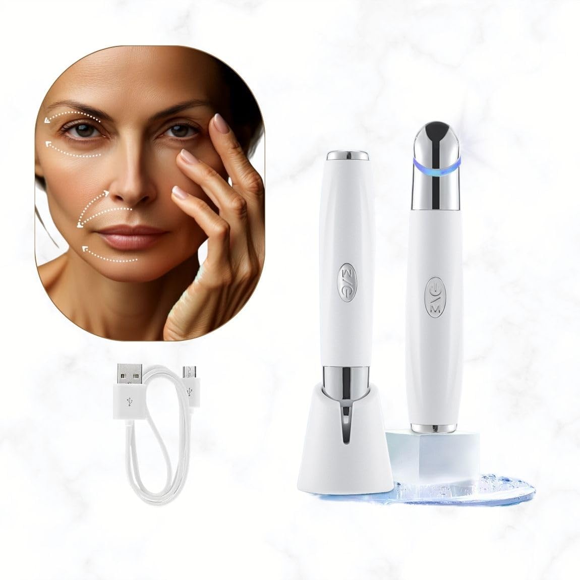 Lápiz masajeador facial antiarrugas ojos/labios | BeautyEye