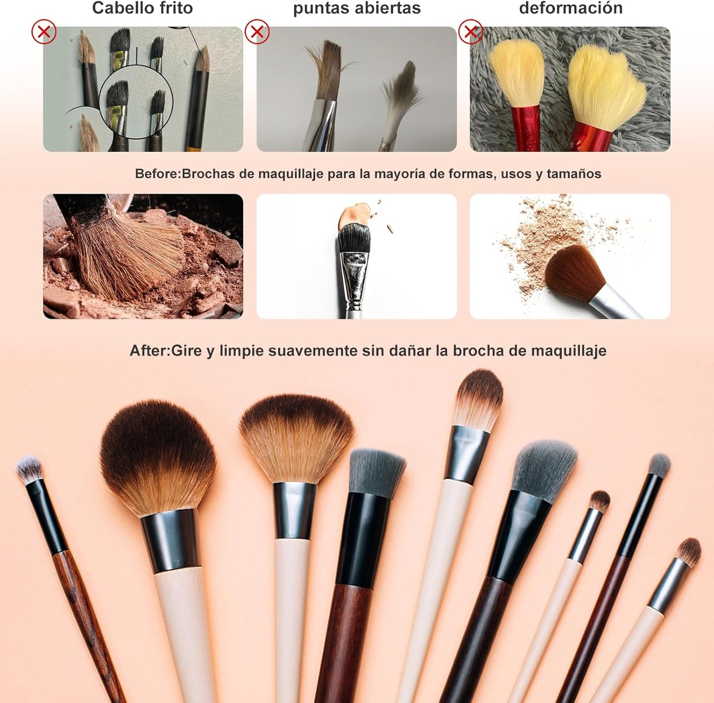 Limpiador Automático de Brochas de Maquillaje | BrushCleaner Pro