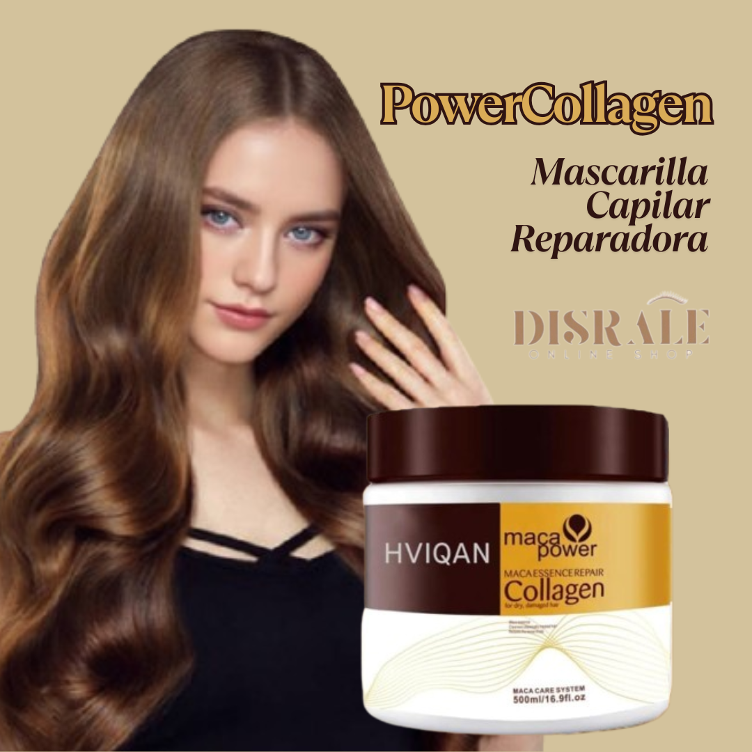 PowerCollagen™ Mascarilla Capilar Reparadora – Cabello Suave, Fuerte y Brillante