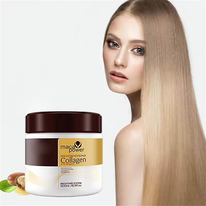 PowerCollagen™ Mascarilla Capilar Reparadora – Cabello Suave, Fuerte y Brillante