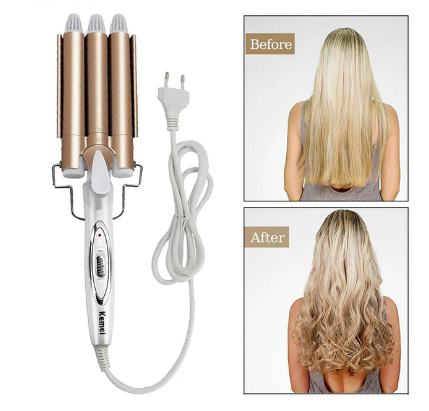 Plancha Rizador de pelo triple efecto