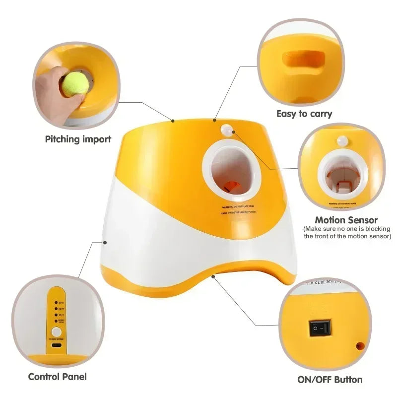Pet-Ball Lanzador de pelotas Automático para Perros