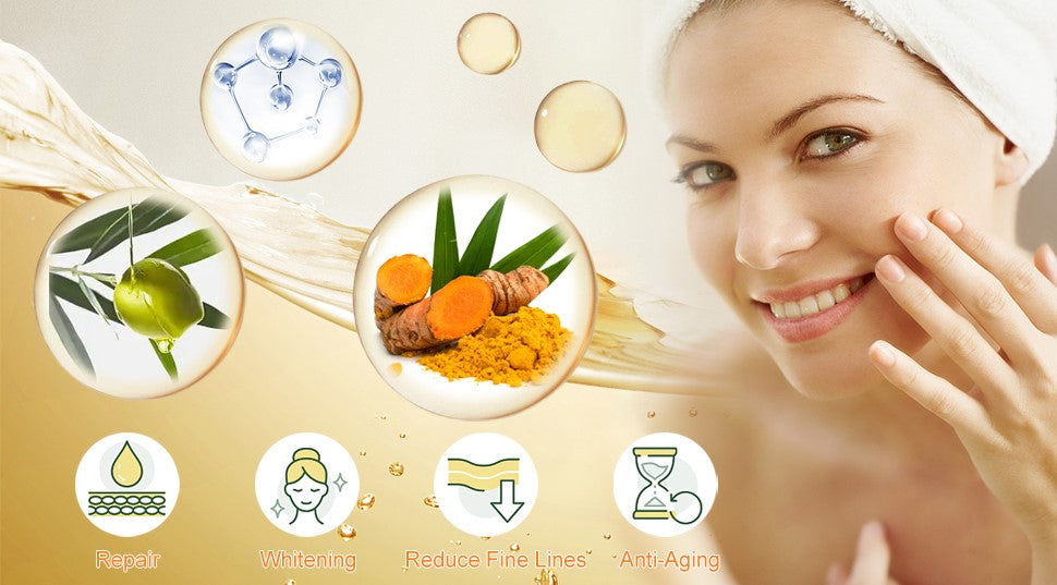 Serum Facial de aceite esencial de Cúrcuma 100%| Pack de 2 x 30 ml