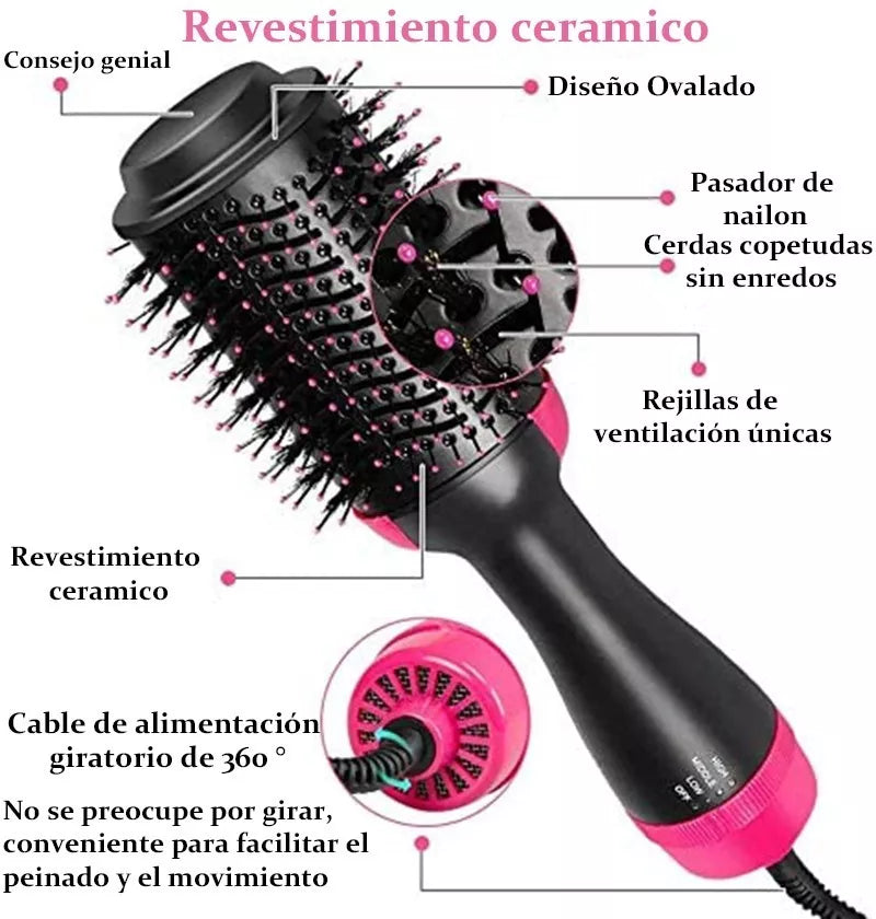 Cepillo secador voluminizador 3 en 1 | WT-77