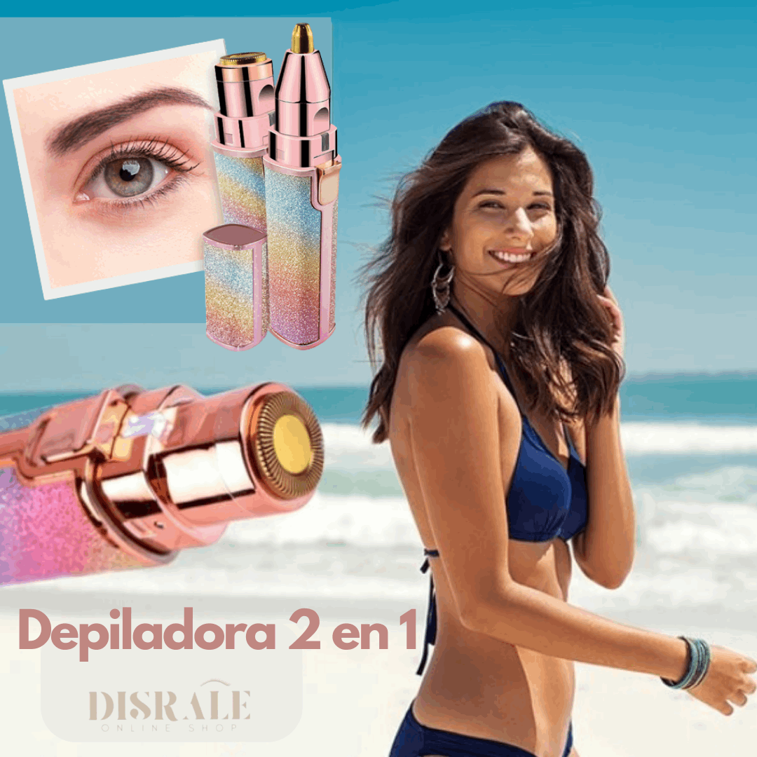 Depiladora facial 2 en 1 Efecto purpurina