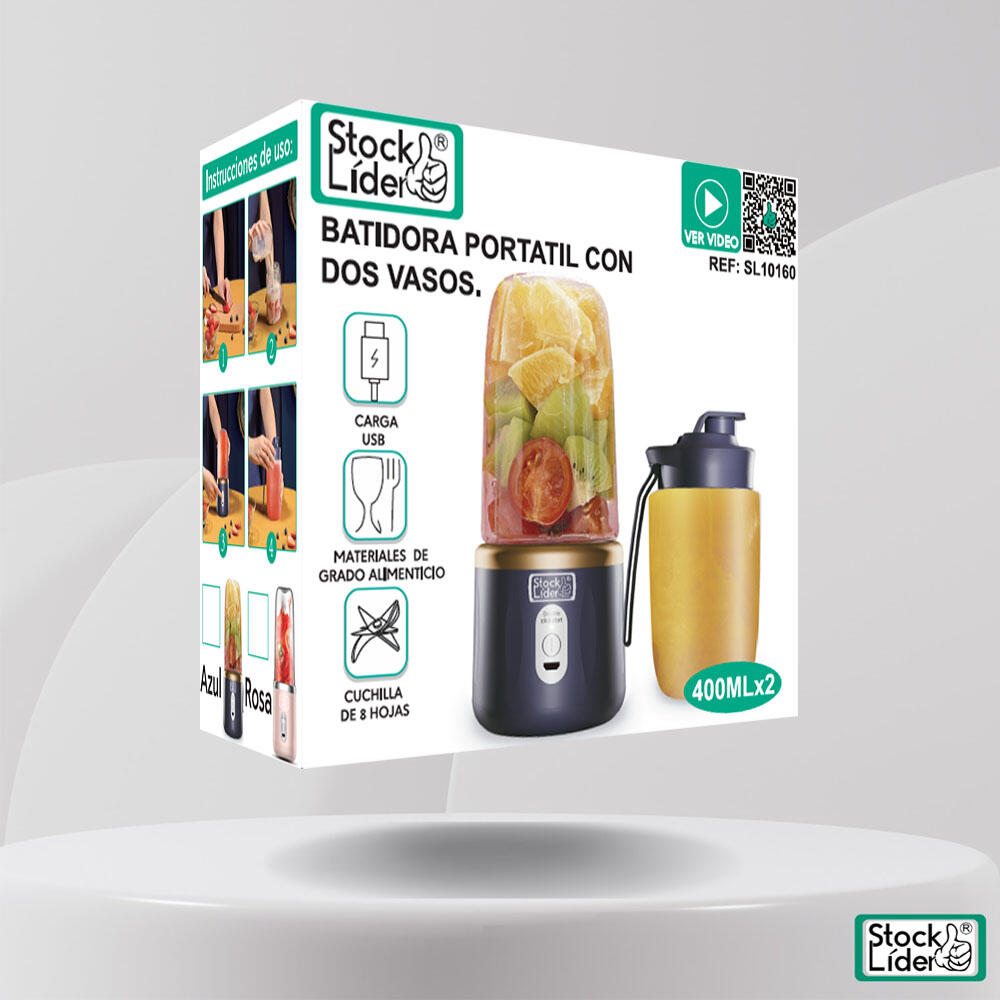 Batidora portátil con 2 vasos SmoothiePro™