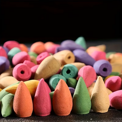 Conos de Incienso Backflow – Variedad Aromática para Quemador de Reflujo