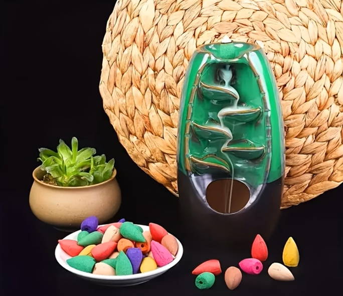 Conos de Incienso Backflow – Variedad Aromática para Quemador de Reflujo