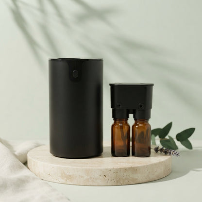 Difusor nebulizador de aceites esenciales sin agua · Doble aroma