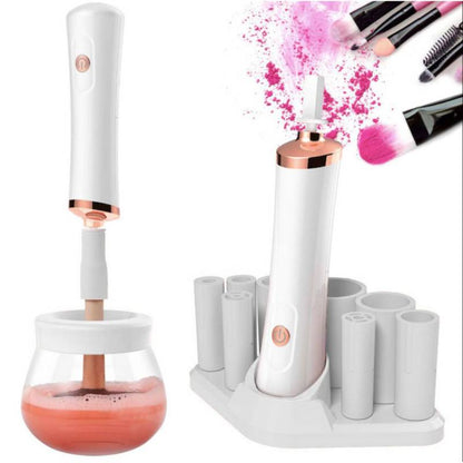Limpiador de Brochas de maquillaje electrico| Brush Cleaner + adaptadores