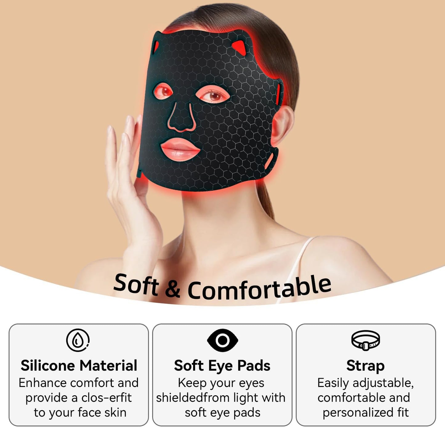 Máscara facial LED Premium | GlowTherapy LED Mask