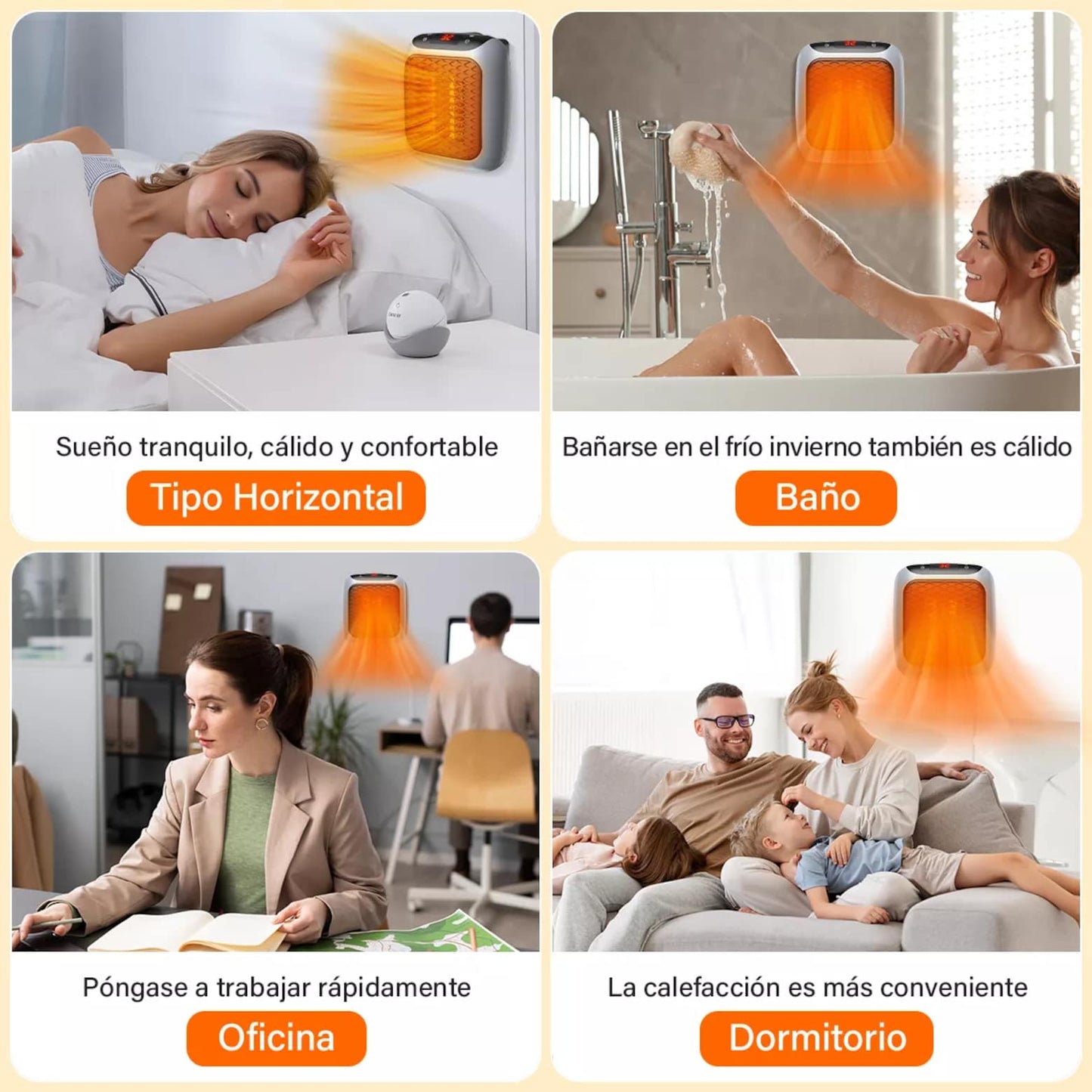 Mini Calefactor Turbo PowerHeater | Calor Rápido y Compacto