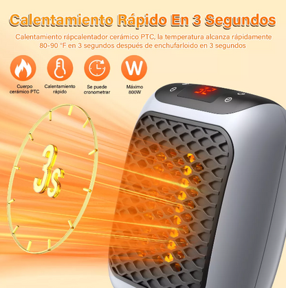 Mini Calefactor Turbo PowerHeater | Calor Rápido y Compacto