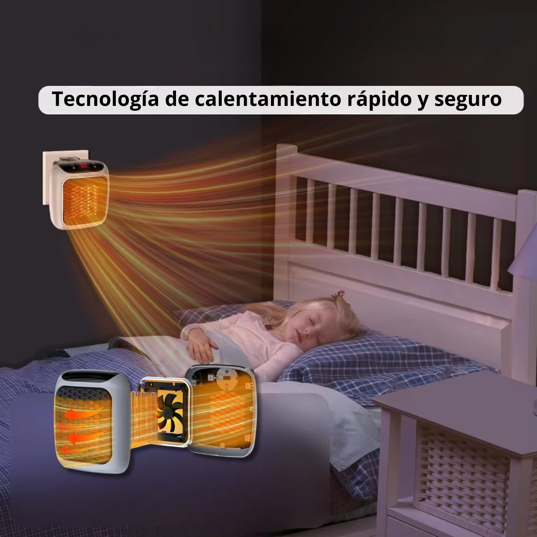 Mini Calefactor Turbo PowerHeater | Calor Rápido y Compacto