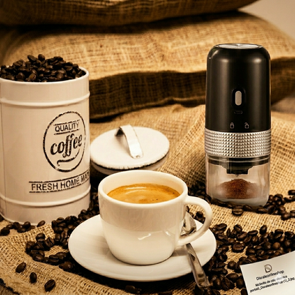 Molinillo de Café Eléctrico Portátil | AromaVibe™