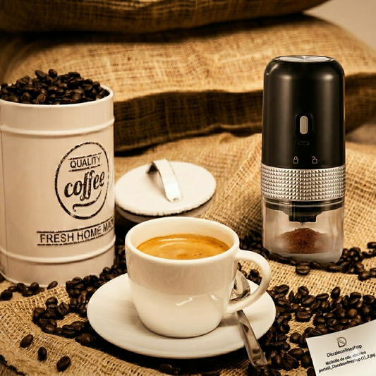 Molinillo de Café Eléctrico Portátil | AromaVibe™