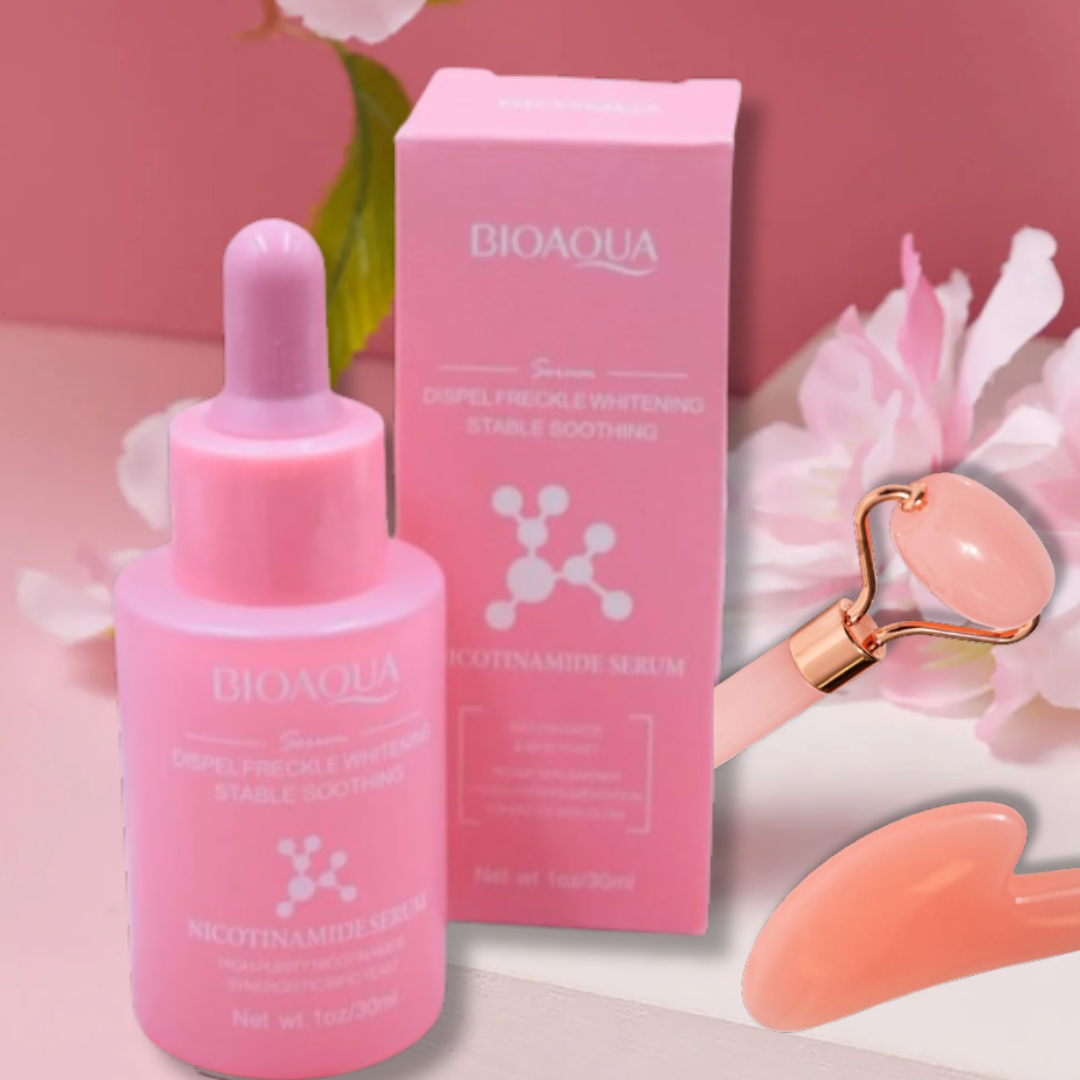 Sérum de Niacinamida + Roll y Gua Sha | BIOAQUA 30 ml