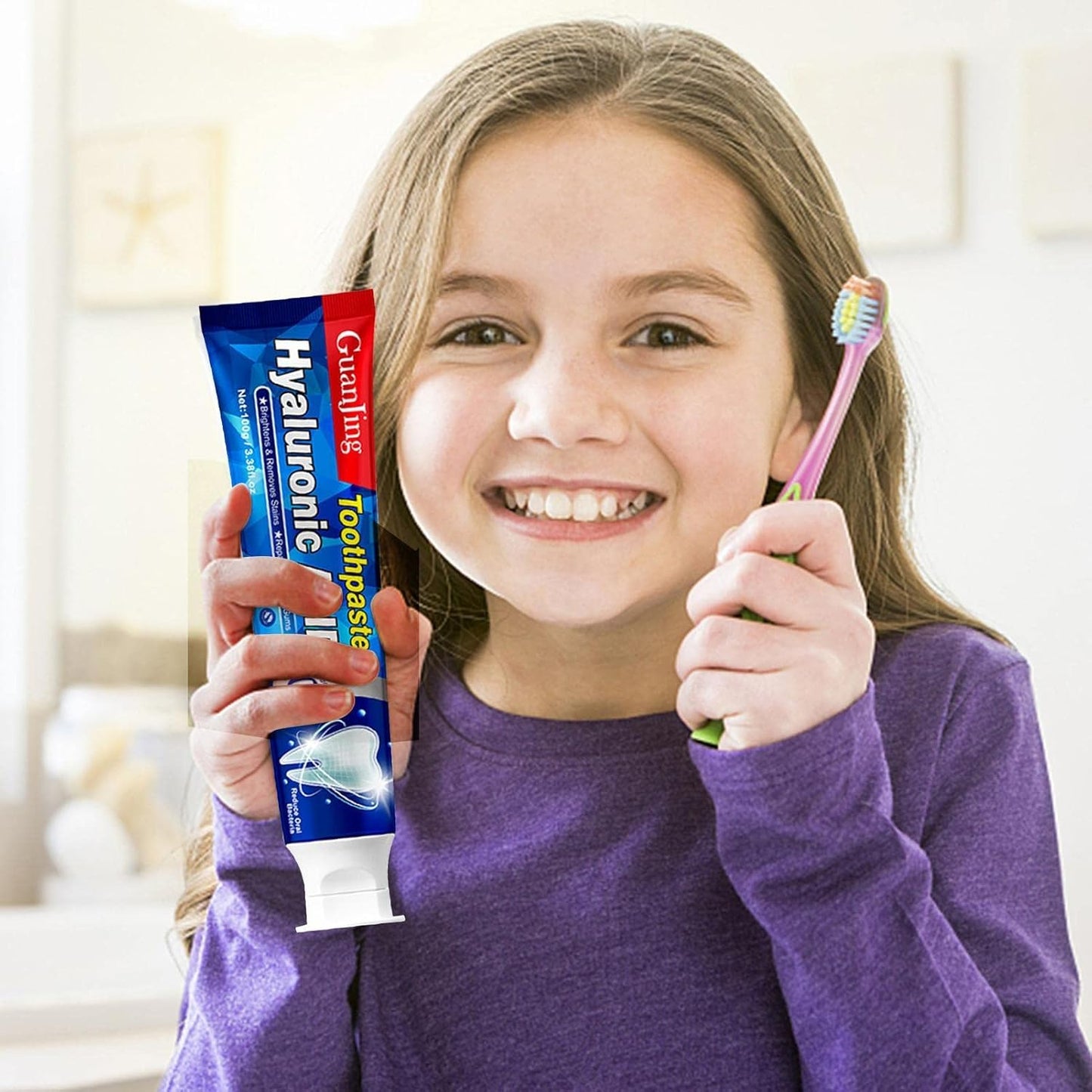 Dúo Smile Perfect™ | Irrigador Dental + Pasta Reparadora con Ácido Hialurónico & Vitamina E