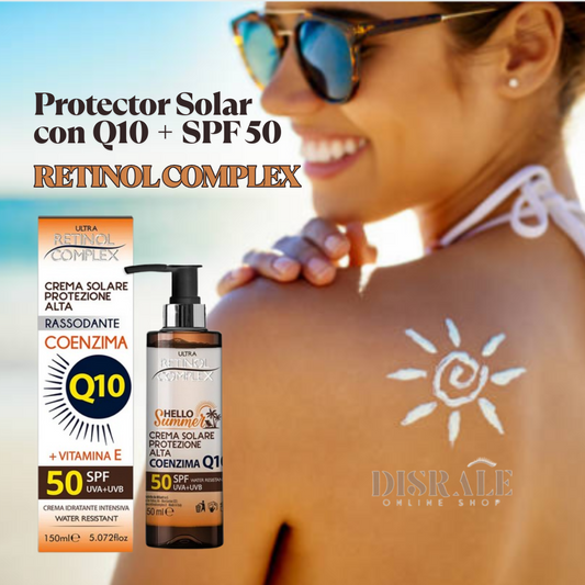 Protector Solar con Coenzima Q10 + SPF 50 | RETINOL COMPLEX