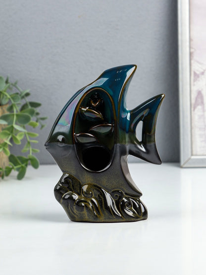 Quemador de Incienso en Cascada Flujo Inverso – Pez Tropical Efecto Humo Fluido