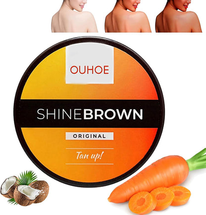 Shine Brown – Crema Aceleradora del Bronceado Tropical Ouhoe