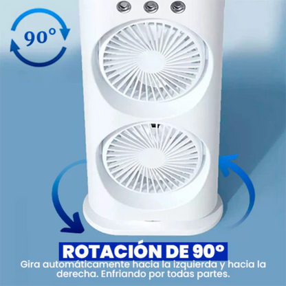 SmartCooler™ DUO | Ventilador Doble + Humidificador Portátil