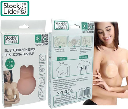 Sujetador de silicona autoadhesivo