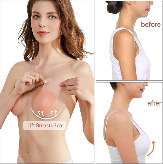 Sujetador de silicona autoadhesivo