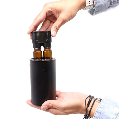 Difusor nebulizador de aceites esenciales sin agua · Doble aroma