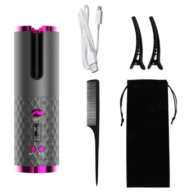 Rizador de pelo automático con Kit de viaje